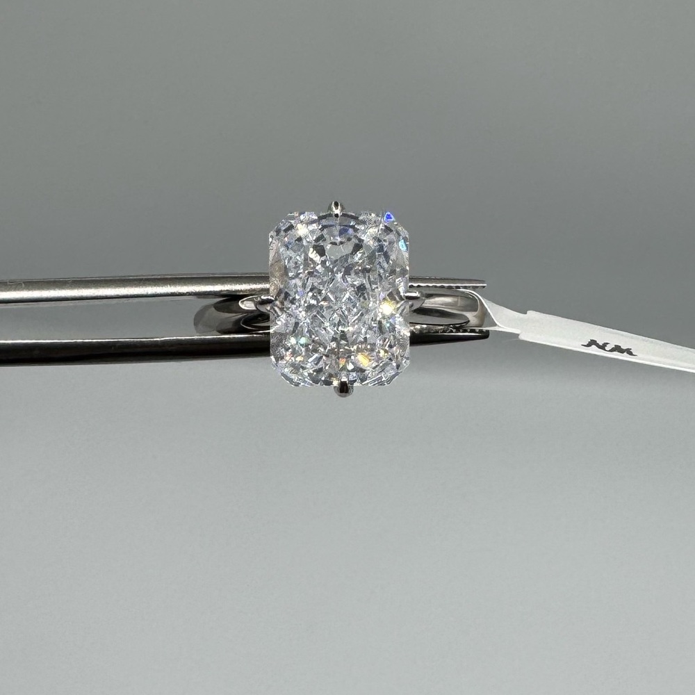 3ct Radiant Cut Ring - Picture 9 of 11